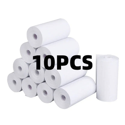 10Rolls 57x25 MM Thermal Paper White Children Camera Instant Print Kids Camera Printing Paper Replacement Accessories Parts -