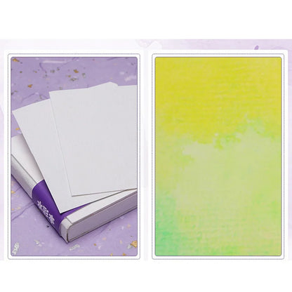 Watercolor paper painting book thick paper GSM300g square portable pocket book sketch 50% cotton pulp watercolor drawing book
