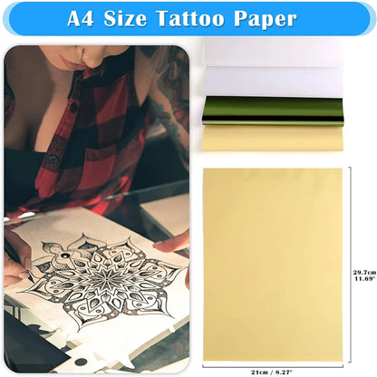 200-5PCS Tattoo Transfer Paper A4 Size Carbon Thermal Stencil Papers Tattoo Tracing Copier Paper for Printer Tattoo Accessori