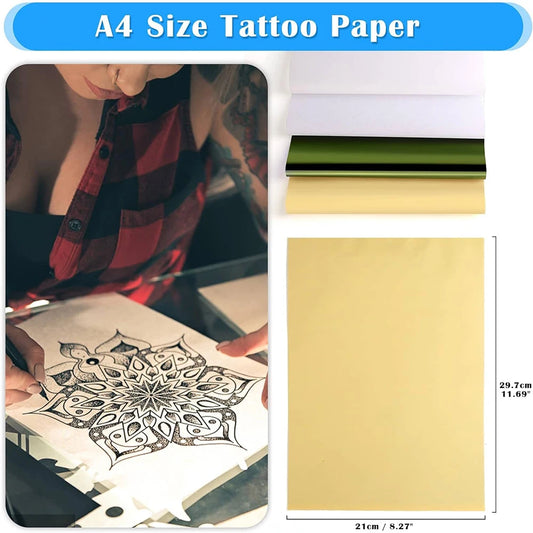200-5PCS Tattoo Transfer Paper A4 Size Carbon Thermal Stencil Papers Tattoo Tracing Copier Paper for Printer Tattoo Accessori