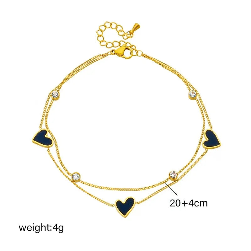 Stainless Steel Bohemian Style Personalized Anklet - E11