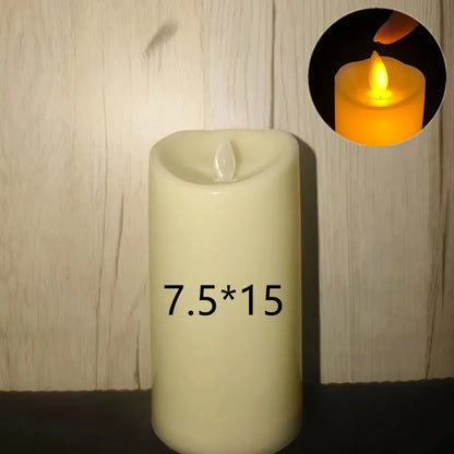 Flameless Flickering LED Candles Light Flameless Candles Battery Powered Candles for Wedding Decor Birthday Party Supplies Wa