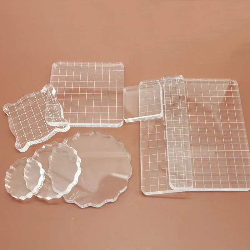 Clear Acrylic Stamp Block Use Clear Cling Mounted Rubber Stamp DIY Scrapbooking Clear Photo Album Decorative Handmade Tools