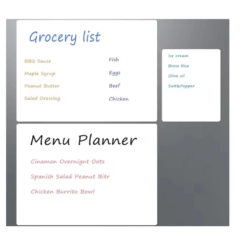 A3 A4 A5 Magnetic Dry Erase Board Refrigerator Magnet Marker WhiteBoard Sheet Kitchen Erasable Flexible Fridge Memo Grocery L