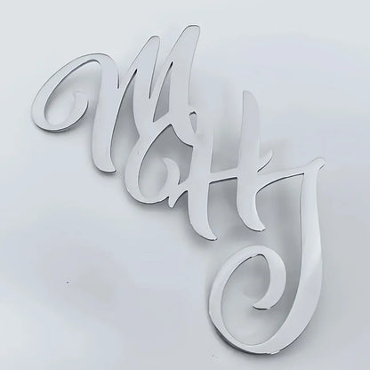 Custom Monogram Initial Name Stainless Steel Lapel Pin Personalized Brooch For Men Wedding Party Big Brooches Dad Gifts