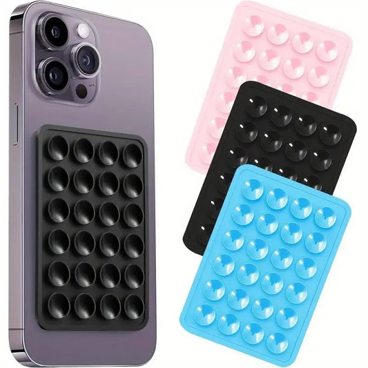 Silicone Suction Phone Holder Mat Multifunctional Suction Cup Wall Stand Square Anti-Slip Single-Sided Case Mount Back Sticke