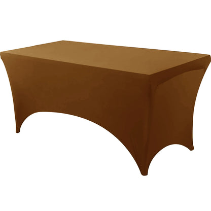 Spandex Tablecloth Tight Fitted Washable and Wrinkle Resistant Stretch Rectangular Patio Table Cover for Event Wedding Partie