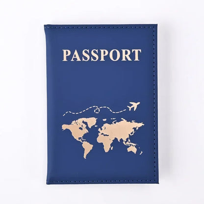 Women Men RFID Vintage Business Passport Covers Holder Multi-Function ID Bank Card PU Leather Wallet Case Travel Accessories 