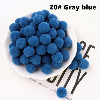 Mini Fluffy Soft Pom Poms Pompoms Ball,Handmade Craft Toys,Wedding Christmas Decor,DIY Sewing Supplies,8mm,10mm,15mm,20mm,30m