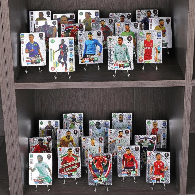 30PCS Acrylic Coin Display Stand Transparent Triangle Business Cards Photos Small Plates Shells Showing Holder For Household