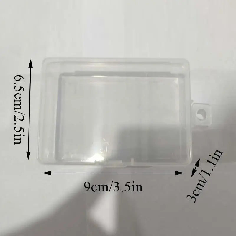 Mini Plastic Box Rectangular Box Translucent Box Packing Box Storage Box Dustproof Solid Strong Jewelry Storage Case Containe