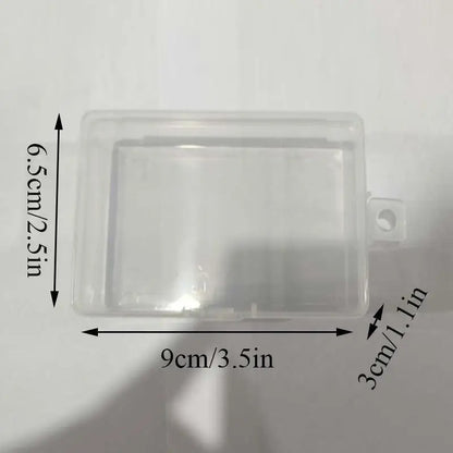 Mini Plastic Box Rectangular Box Translucent Box Packing Box Storage Box Dustproof Solid Strong Jewelry Storage Case Containe