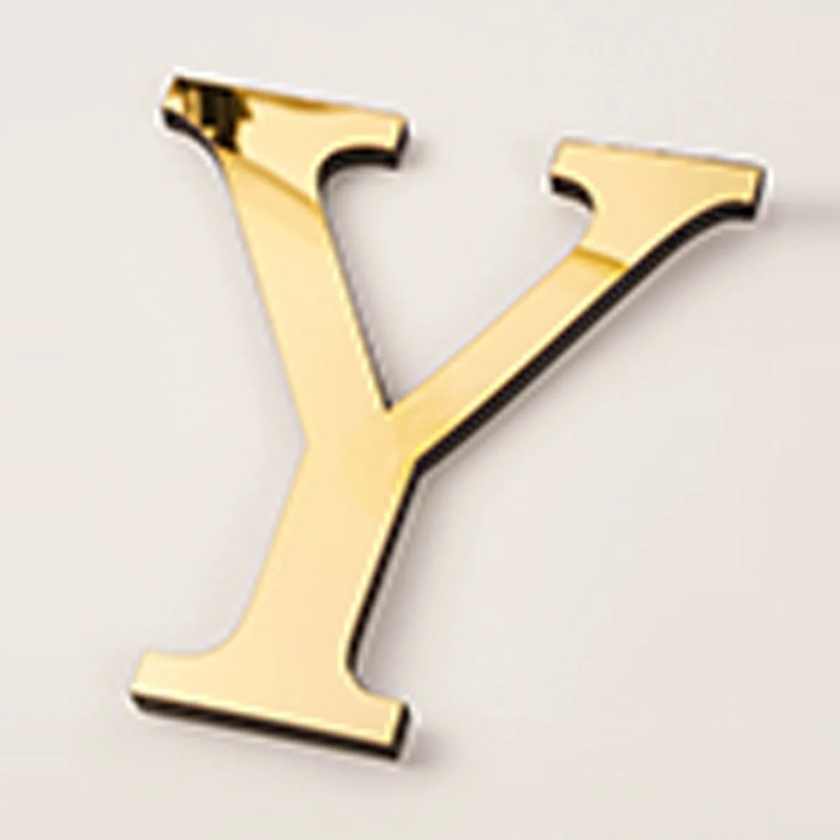 20cm Gold Acrylic Mirror English Letters Wall Stickers Birthday Decoration Festival Party Wedding Decor Self-adhesive Art Mur