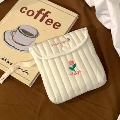 Cute Sanitary Napkins Menstruation Towel Storage Bag Portable Mini Student Tampon Monthly Bag Storage Bag - hua