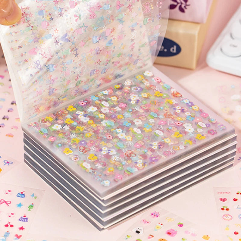 Mr Paper,kawaii Mini Deco Sticker Book scrapbooking stickers stickers aesthetic cheap stationery supplies journaling statione