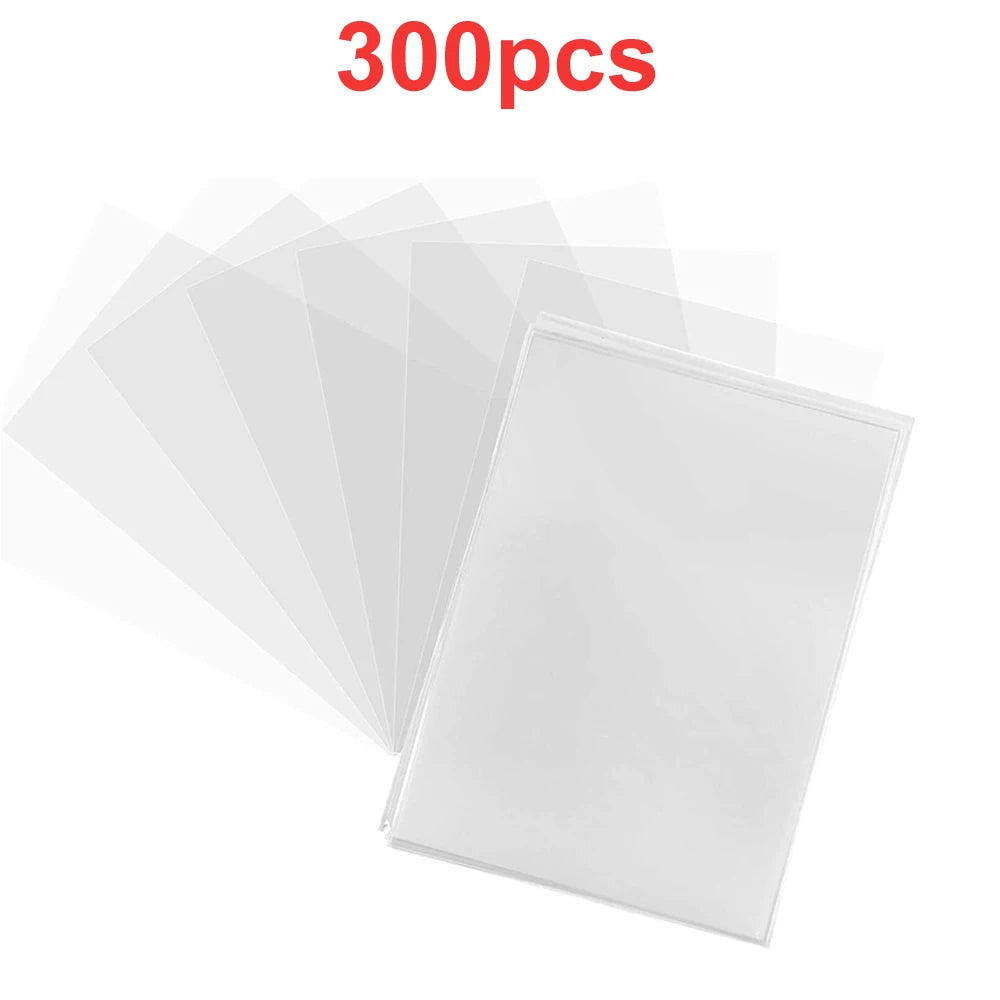 100-1000Pcs Card Sleeves Transparent Cover Clear Cards Holder For Board Playing Game ID Trading Protector Folder Photo Pouch 