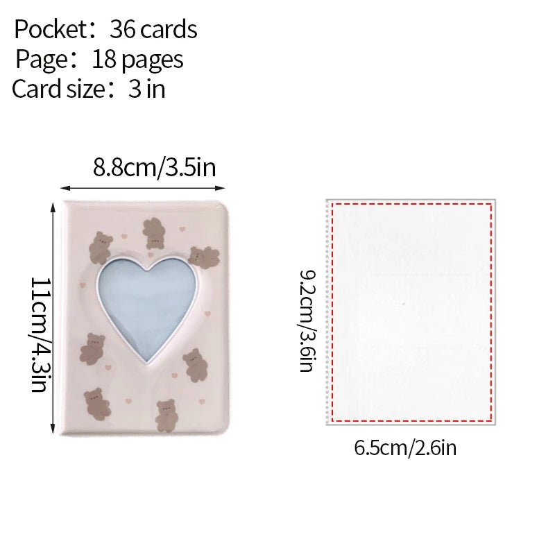 Kpop Photo Album Mini 3 Inch Album Photo Photocard Holder Idol Binder Photo Card Holder Card Collect Book Picture Protector 포
