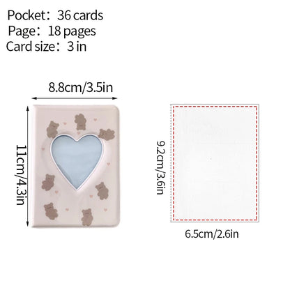 Kpop Photo Album Mini 3 Inch Album Photo Photocard Holder Idol Binder Photo Card Holder Card Collect Book Picture Protector 포