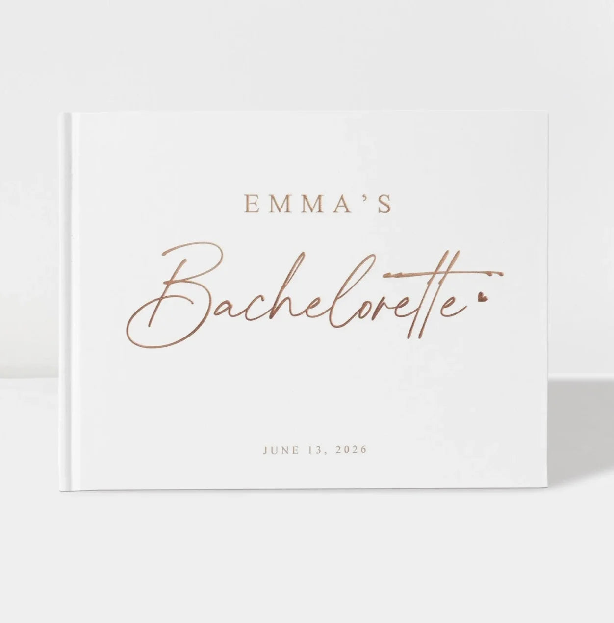 Personalized Wedding Guest Book For Engagement Bachelorette Party Birthday Bridal Shower Keepsake Book Horizontal Signature B