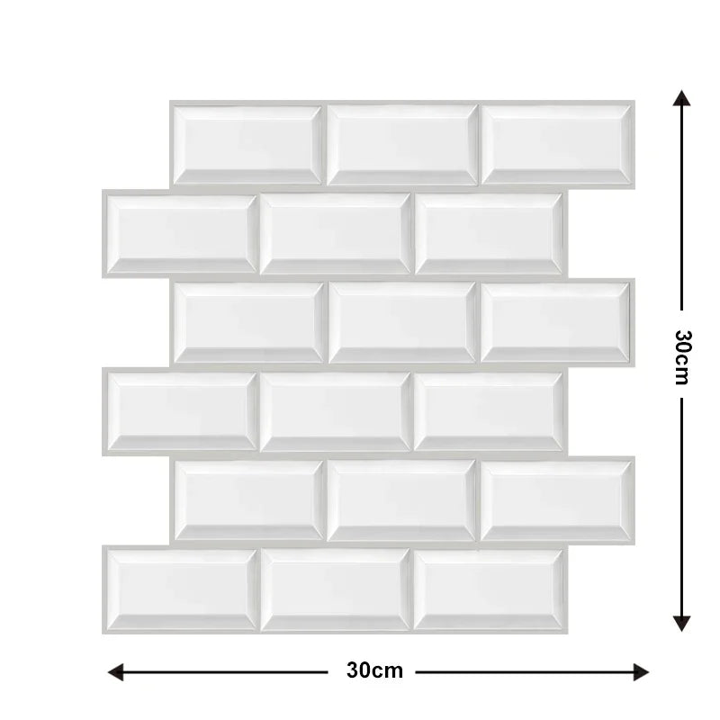 Transform Your Home with 10 pcs Decorative 3D Wall Panels - Self-Adhesive, Waterproof & Moisture-Proof Wallpaper for Living R