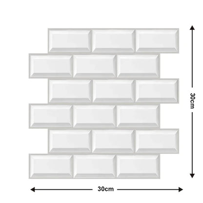 Transform Your Home with 10 pcs Decorative 3D Wall Panels - Self-Adhesive, Waterproof & Moisture-Proof Wallpaper for Living R