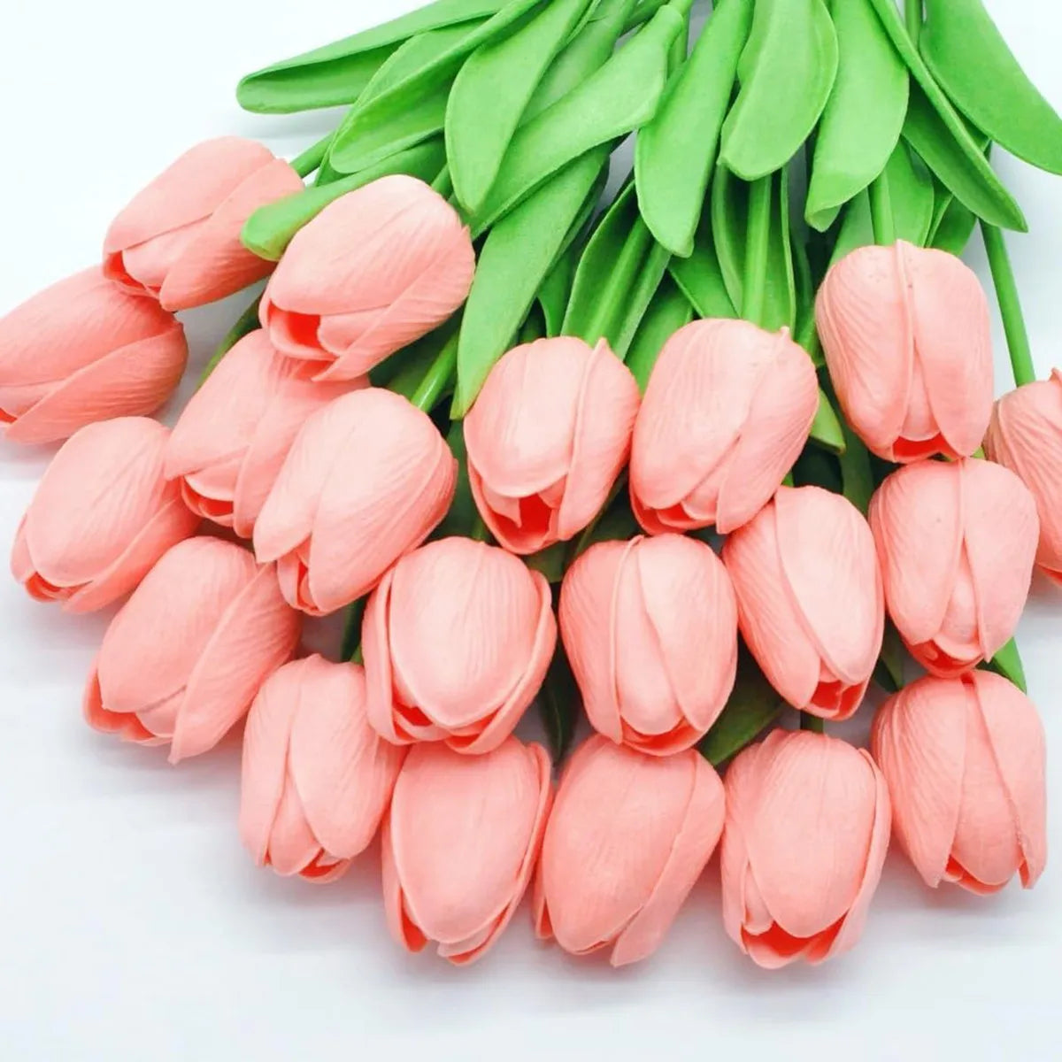 10Pcs Artificial Flower Realistic Touch Tulip Scrapbooking Vase Home Decor Wedding Garden Arch Garland Mother's Day Bouquet d