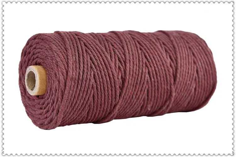 Handmade Boho Decor 4mm 100% Colorful Cotton Cord Rope Thread Twisted Macrame String DIY Home Wedding Decoration Supply 110ya