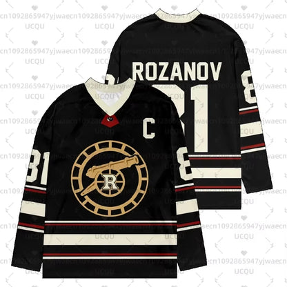 New Heated Rivalry Hockey Jersey Long Sleeves Tee Men's Women's Rozanov HOLLANDER T-shirts Unisex Tops Pullovers Fans Sweatsh