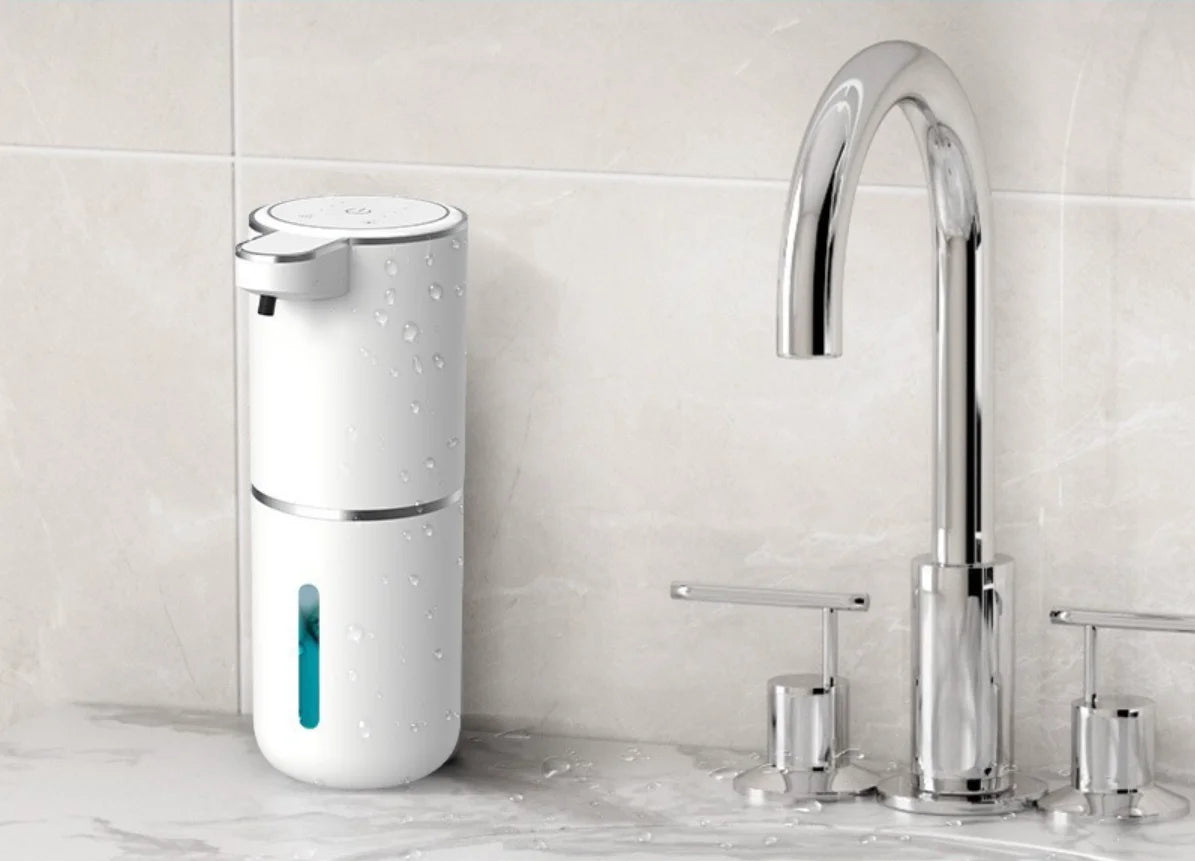 Touchless sensor foam soap dispenser, rechargeable, wall-mounted or freestanding, multi-level foam hand sanitizer dispenser