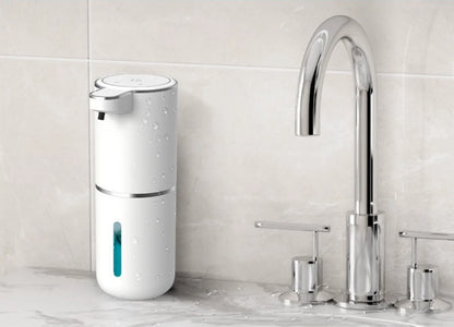 Touchless sensor foam soap dispenser, rechargeable, wall-mounted or freestanding, multi-level foam hand sanitizer dispenser