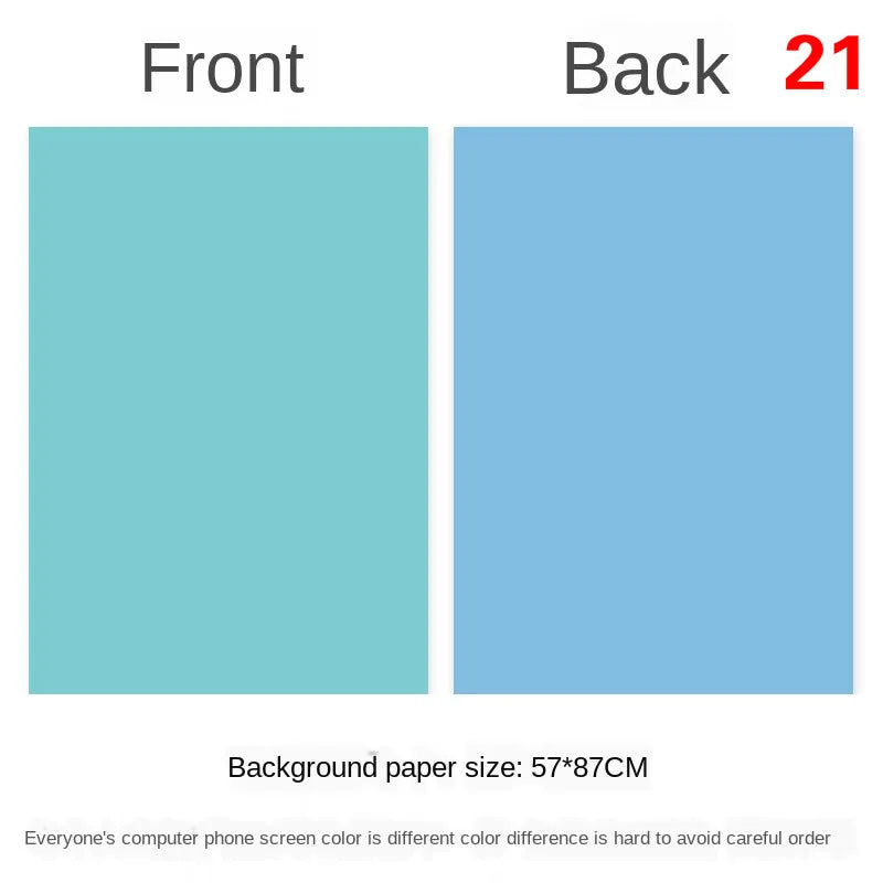 Photography Backdrops Wallpaper 57*87cm 2sides Solid Color Photo Background Props for Photo Studio Newborn Product Photograph