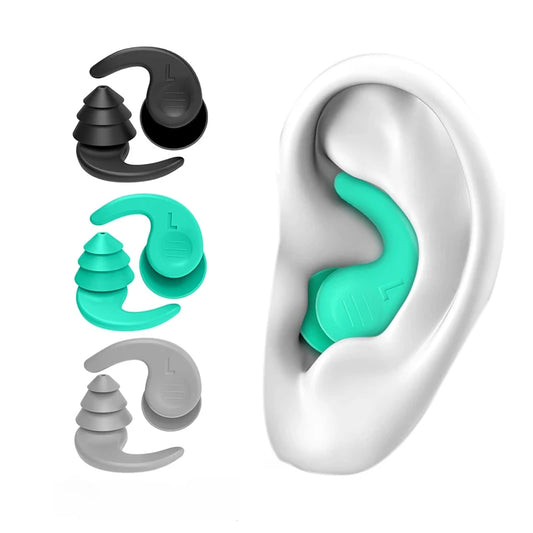 1 Pair Antinoise Earplugs Sound Insulation Ear Protection Earplugs Sleeping Swimming Travel Noise Reduction Waterproof Earplu