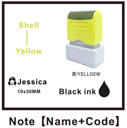 Custom Teacher Name Ink Stamp Signature Calligraphy Selfing-Inking Personalized Letter Stamp For School Student - 12