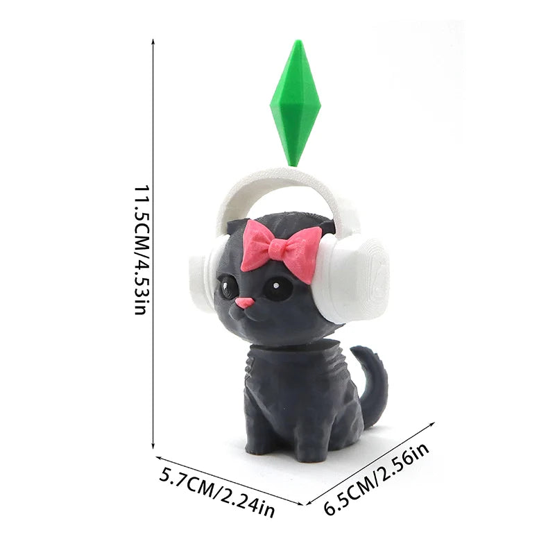Home Decoration Figure The Doll Foliage Sims Cat Plumbob Dancing Sim Cat Dancing Needoh Cat Car Decoration For Home Decor Ite