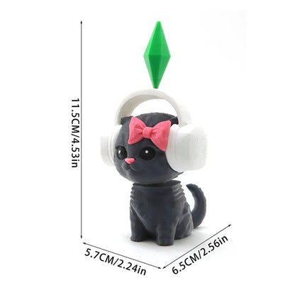 Home Decoration Figure The Doll Foliage Sims Cat Plumbob Dancing Sim Cat Dancing Needoh Cat Car Decoration For Home Decor Ite