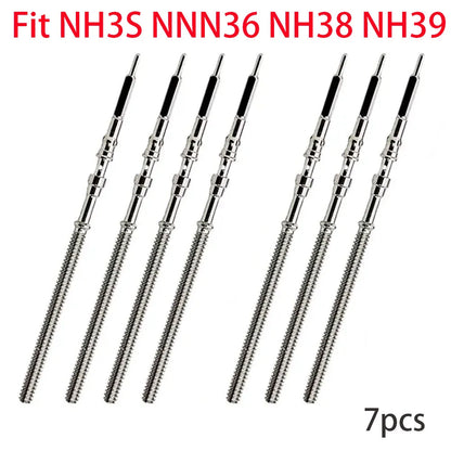 Watch Stem Stainless Steel Spare Parts Fit NH35 NH36 NH38 NH39 Crown Automatic Mechanical Movement Watch Parts Crown Stem