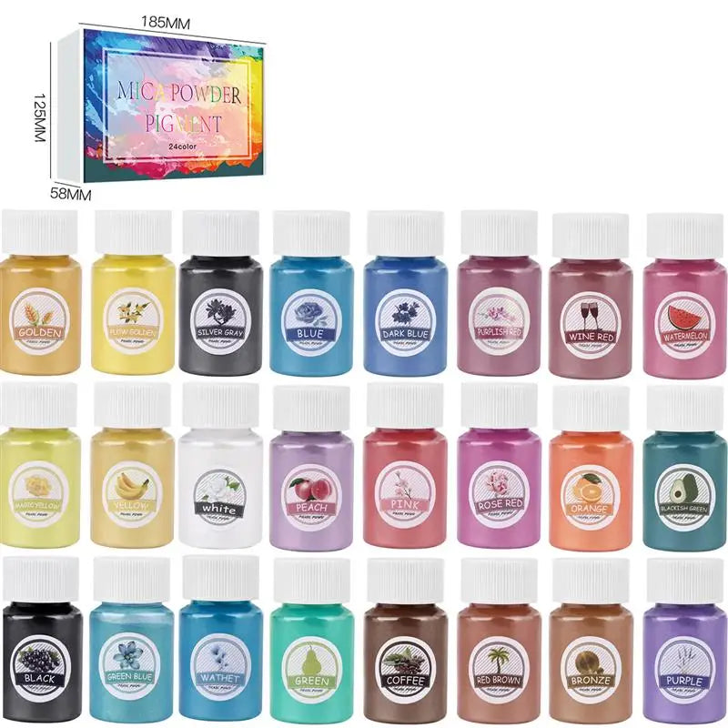 Epoxy Resin Dye Gift Boxes, Mica Powder Pigments Box for DIY, Personalized Resin Art Gift, Birthday Gift for Her, Custom Craf