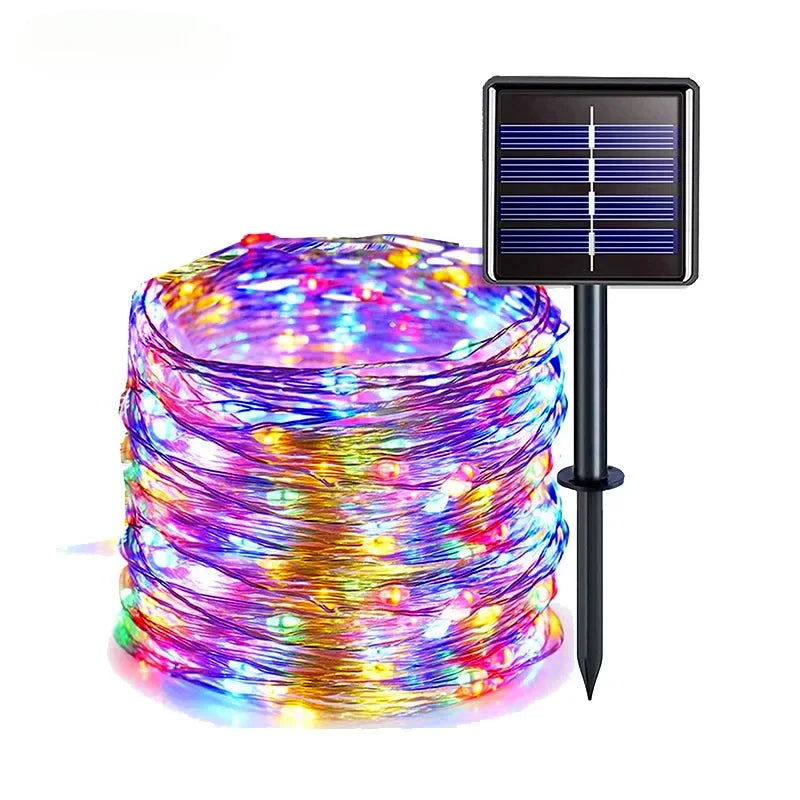 LED Solar Light Outdoor Garden Fairy String Light Led Twinkle Waterproof Lamp for Christmas Patio Tree Party 6m/12m/23m/33m -