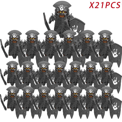 Medieval Movie Knights Building Blocks toys Lord Ring Figure Bricks Toy Christmas birthday gifts - RZXP256x21