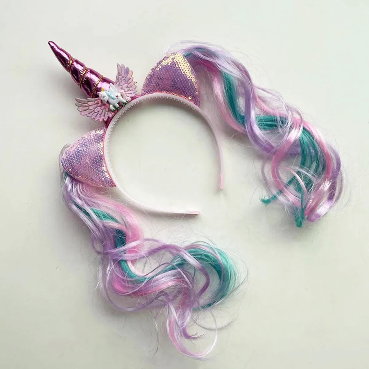 Unicorn Birthday Girl Headband Baby Shower Party Cute Kids Hair Hoop Hairbands Accessories Unicorn Birthday Party Decor Headw
