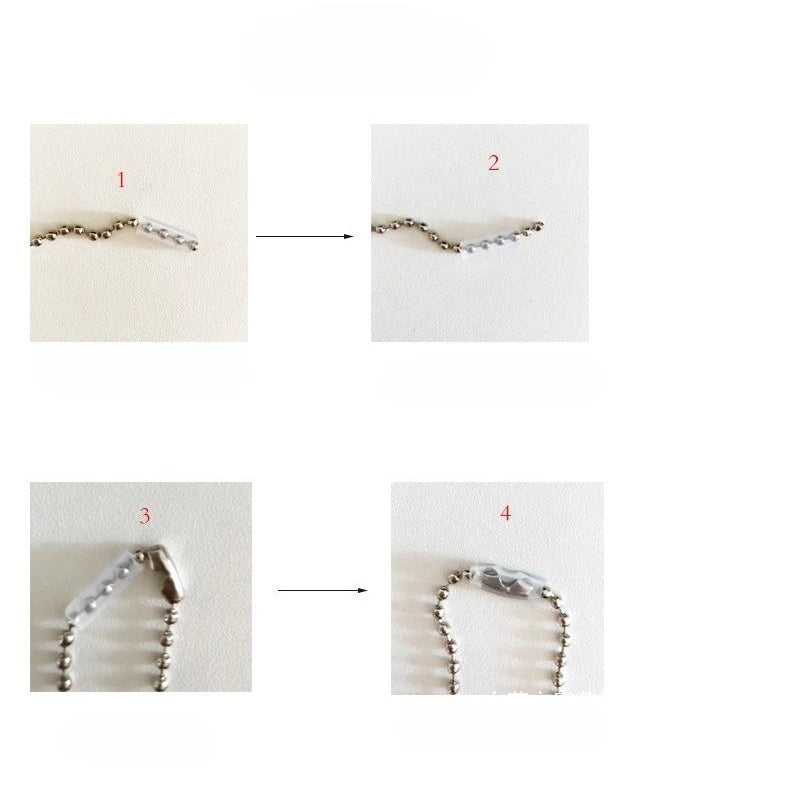 10/20/30/40/50Pcs Bead Chain Anti-lost Cover Pendant Chain Protective Cover Prevent Bag Ornament From Falling Off