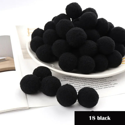 Assorted Pompom 8/10/15/20/25/30mm Fluffy Soft Pom Poms Balls Mixed Pompoms for DIY Crafts Wedding Decor Kid Toy Sewing Suppl