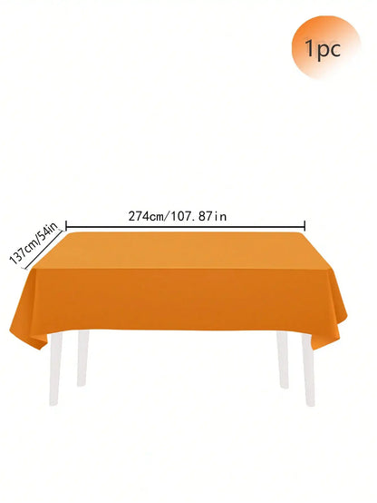 137x274cm Disposable Solid Color Tablecloth Birthday Party Wedding Christmas Table Cover Wipe Covers Rectangle Desk Cloth Dec