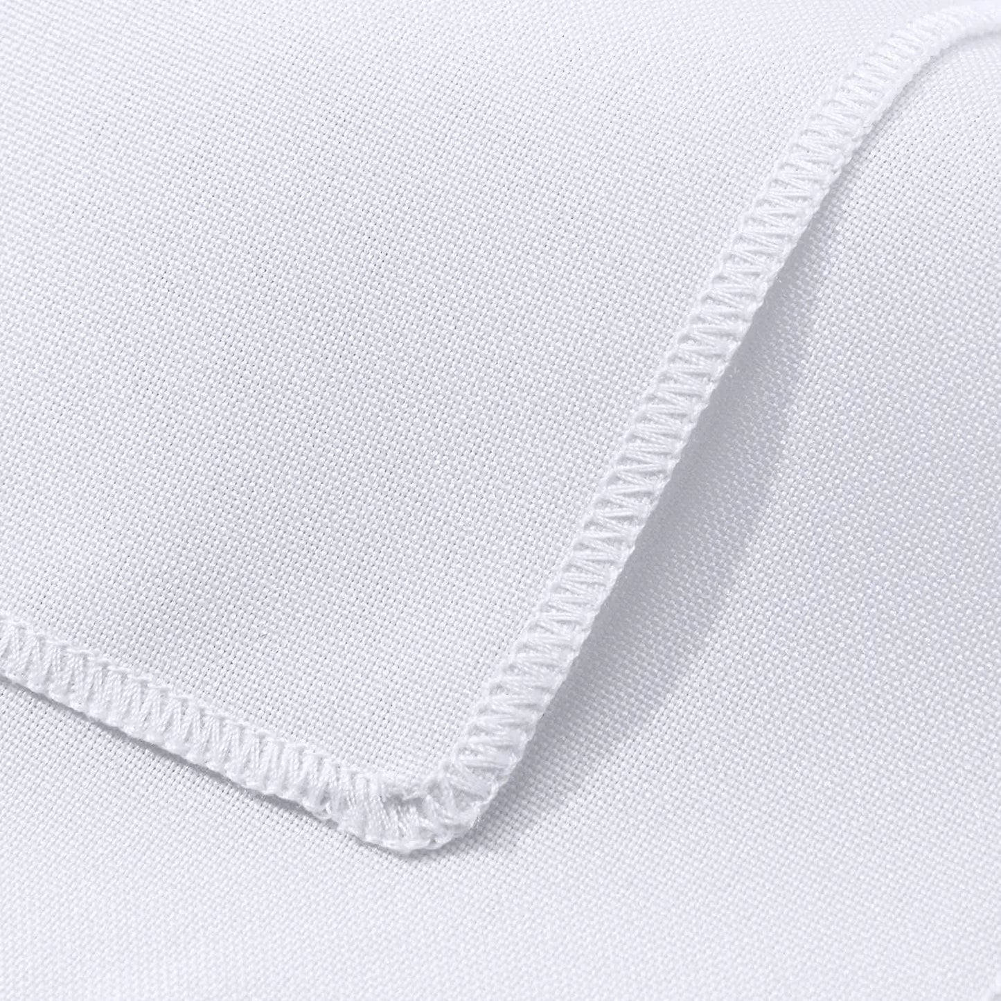 White Table Cloth Waterproof Anti Scratch Polyester Tablecloth Decorative Washable Fabric Table Cover Home Dining Buffet Part