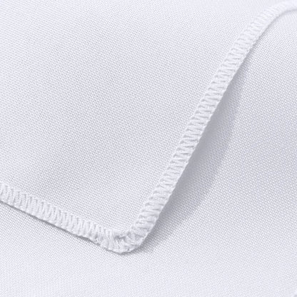 White Table Cloth Waterproof Anti Scratch Polyester Tablecloth Decorative Washable Fabric Table Cover Home Dining Buffet Part