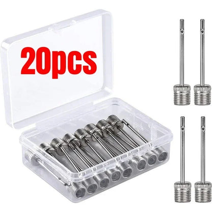 New Sport Ball Inflating Pump Needle For Football Basketball Soccer Inflatable Air Valve Adaptor Stainless Steel Pump 5/10/20