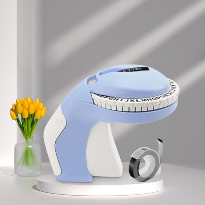 3D Embossing Label Printer B90 Manual Typewriter Handheld 3D Embossing Labeller Similar as Dymo 12965 Label Maker or 5PK Labe