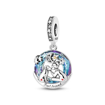 Original 925 Sterling Silver Charms Love Pets Dog Cat Paw Print Pendant Beads Fit Brand Bracelets Necklaces Women DIY Jewelry