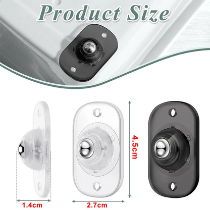 Self Adhesive Universal Caster Wheels Mini Pulley Rotating Wheel for Furniture Storage Box Trash Cabinet Appliance Slider Rol
