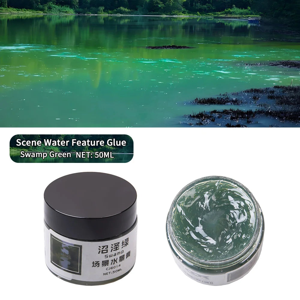50ML Diorama Rivers/Oceans/Lakes/Simulation Static Water Scene Making Materials DIY Model Kit For Effect Miniature Landscape 